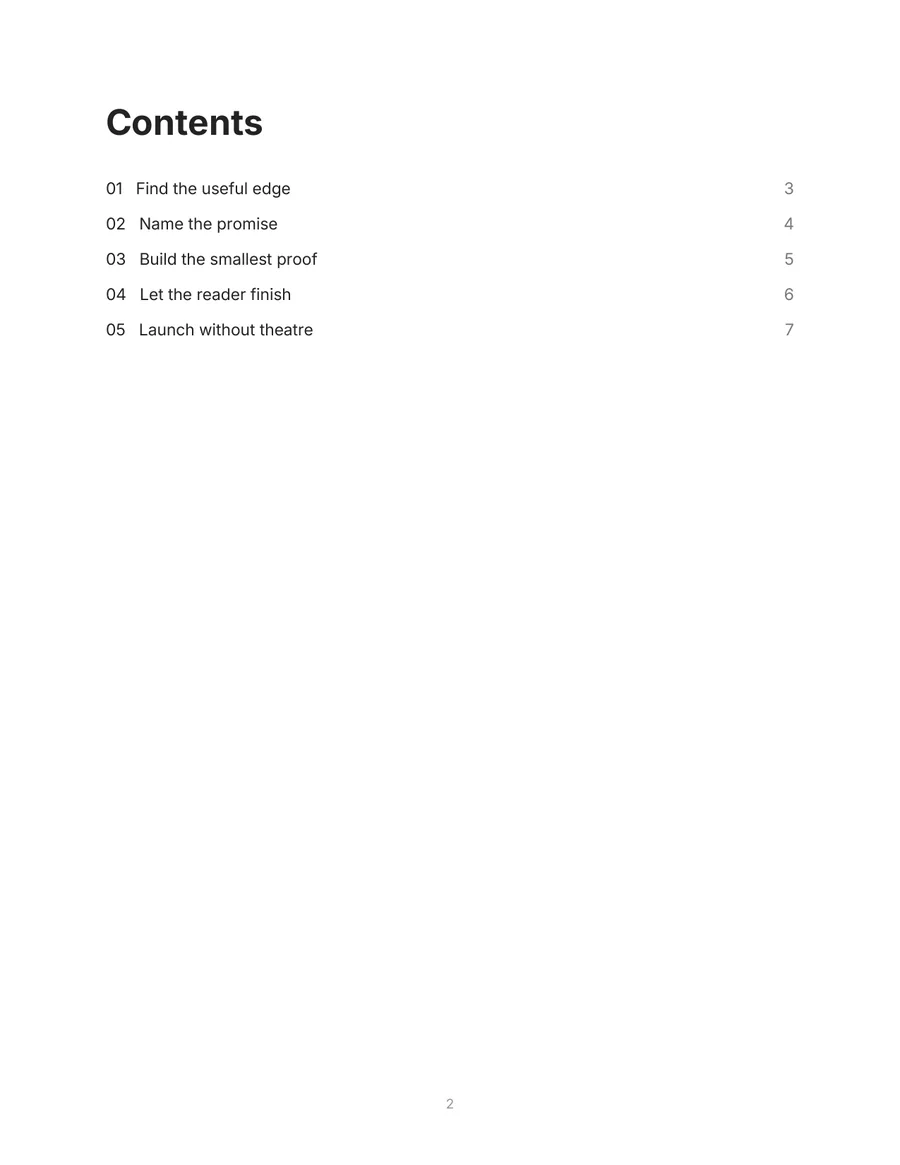The Quiet Launch, page 2